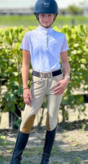 Tailored Sportsman Girls Boot Sock Breeches: Tech Light Fabric