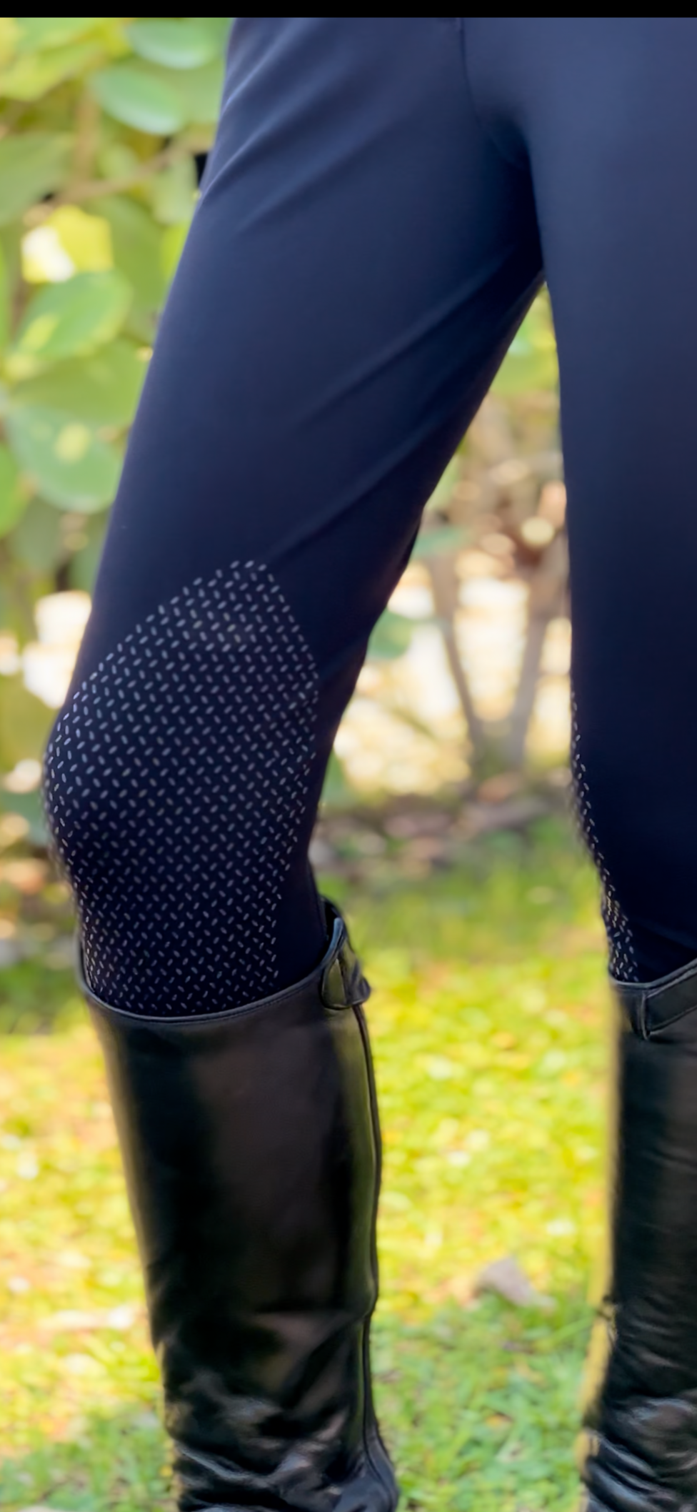 Tailored Sportsman Girls Boot Sock Breeches: Tech Light Fabric with Silicone Patches
