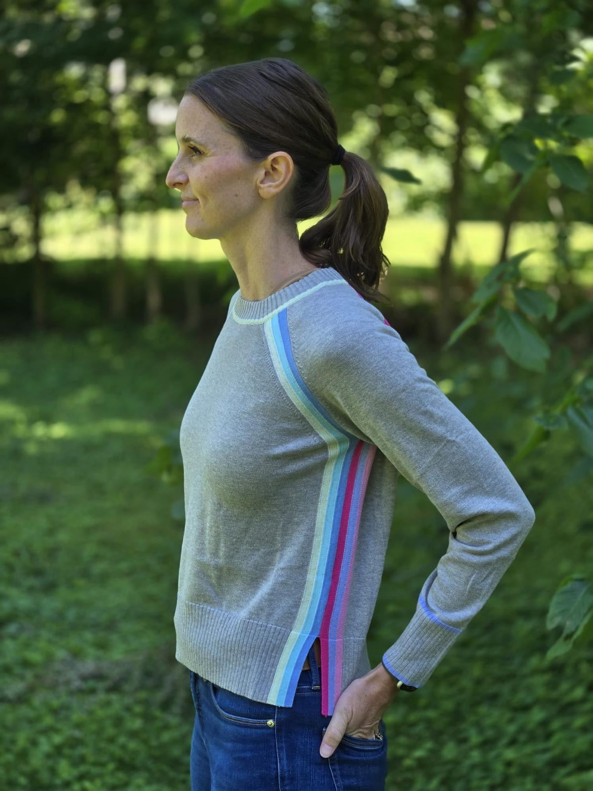 Alashan Rainbow Raglan Sweater