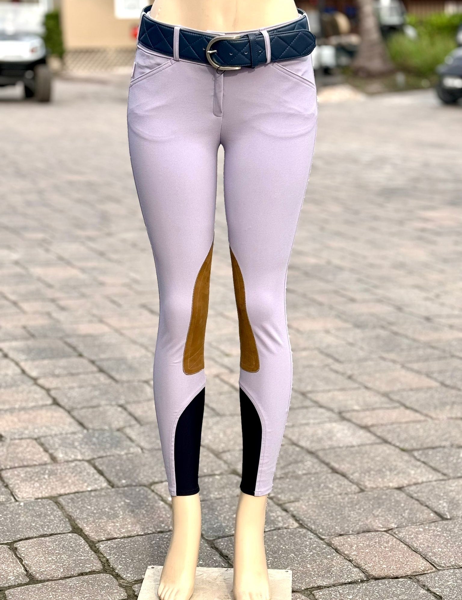 Tailored Sportsman Boot Sock Breeches: Mid Rise, Front Zip Colors Sizes 22-26