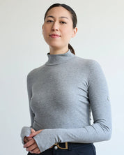 70 Degrees Classic Rib Mock Neck Shirt