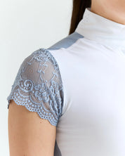 70 Degrees Lace Sleeve Show Shirt