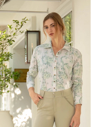 70 Degrees Classic Shirt- The Circuit Floral Toile