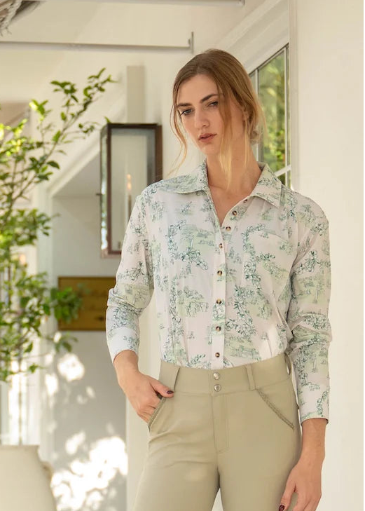 70 Degrees Classic Shirt- The Circuit Floral Toile