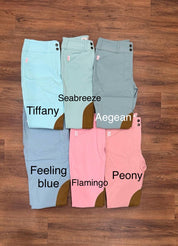 Tailored Sportsman Boot Sock Breeches: Mid Rise, Front Zip Colors Sizes 28-36