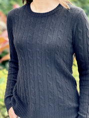 Alashan Cashmere Breezy Cable Knit Sweater