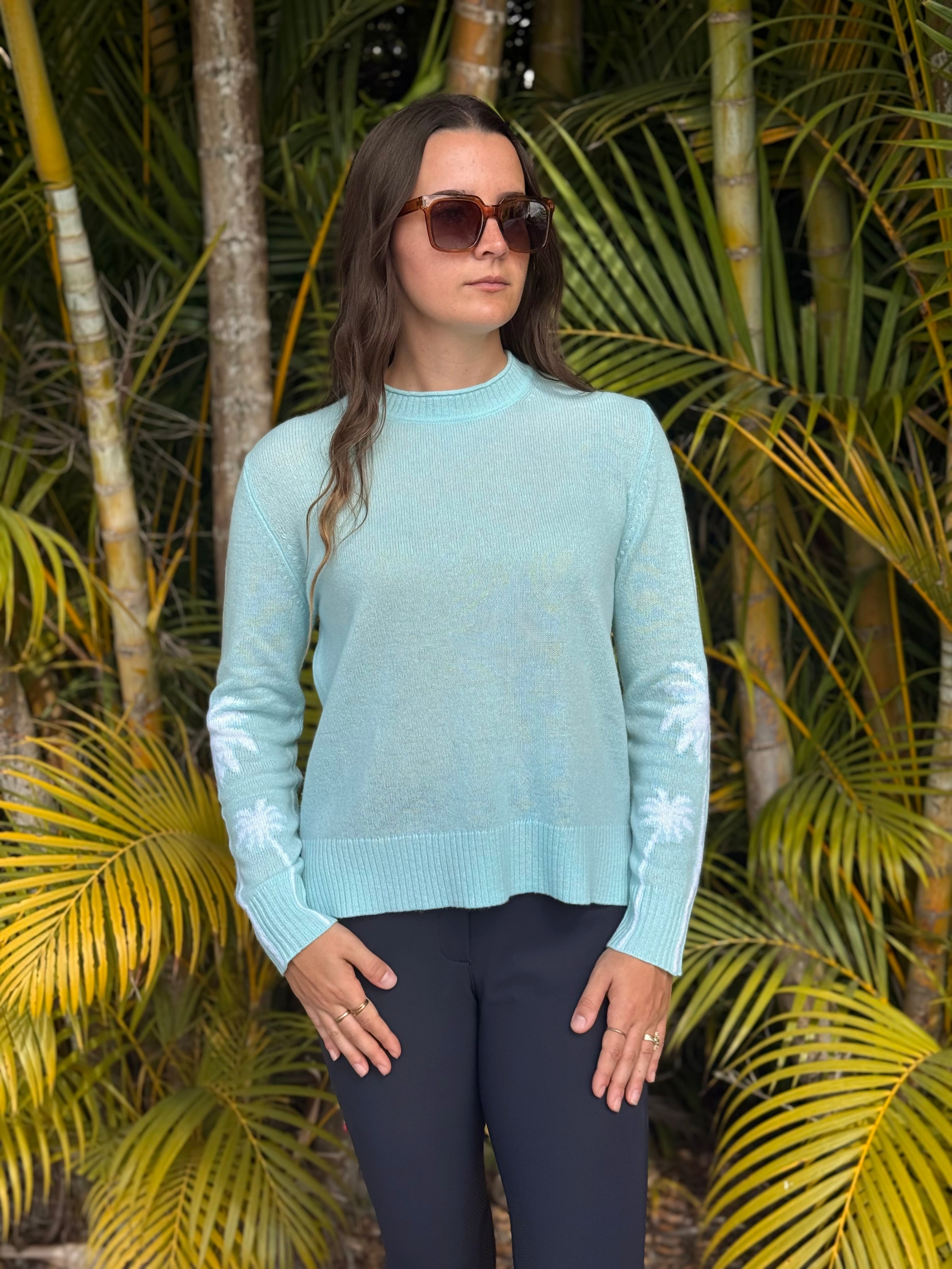 Alashan Cashmere Hidden Paradise Palm sweater