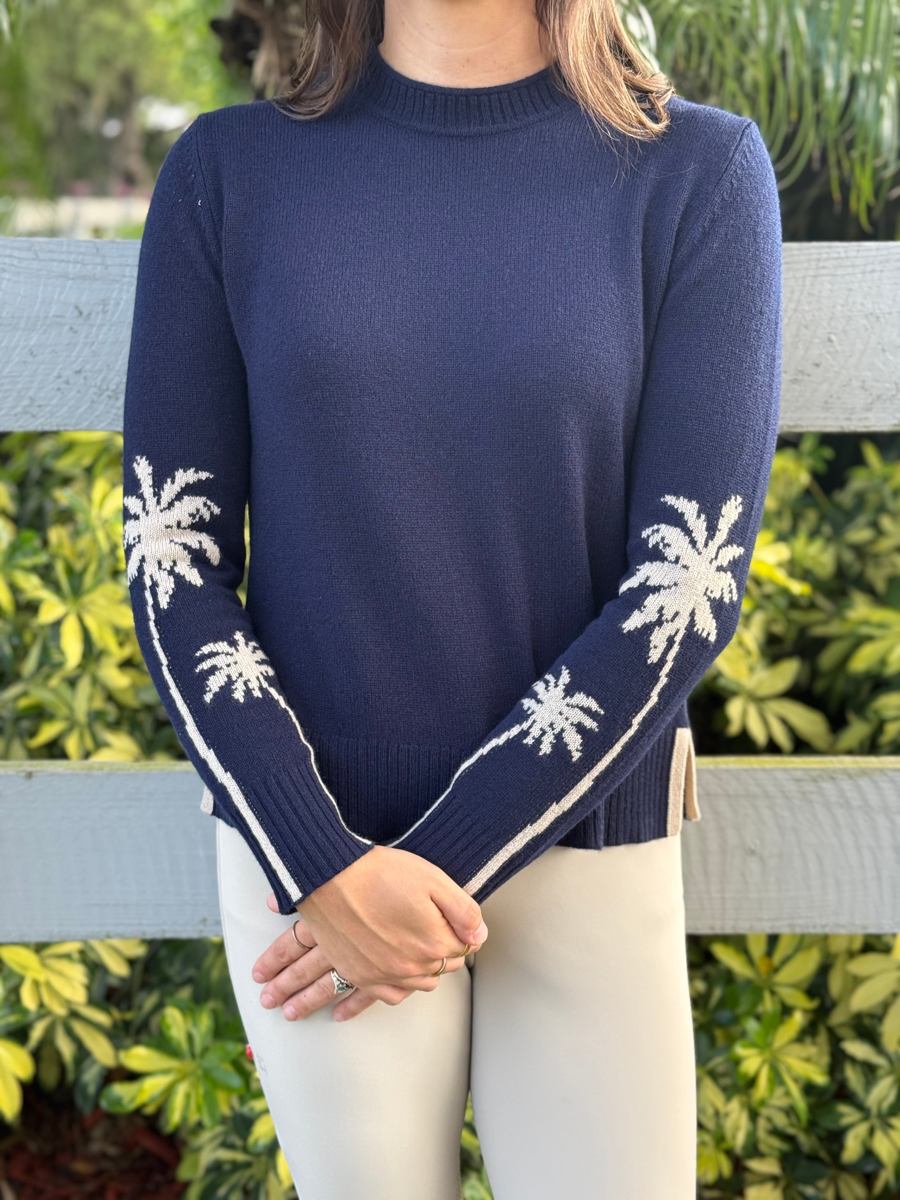 Alashan Cashmere Hidden Paradise Palm sweater