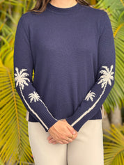 Alashan Cashmere Hidden Paradise Palm sweater