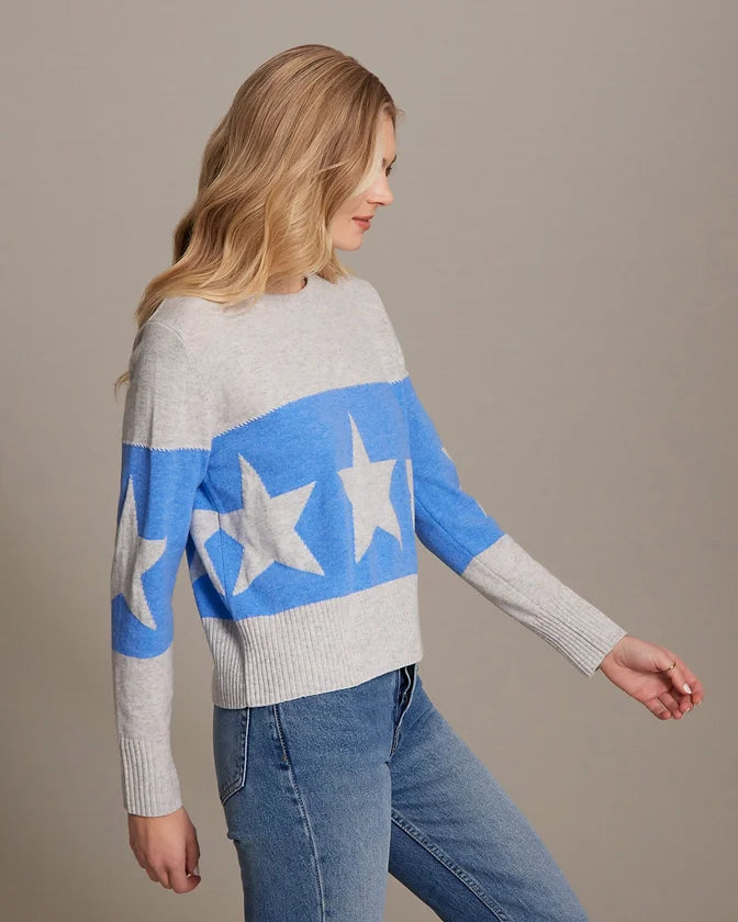 Alashan Banded Star Whip Stitch Sweater