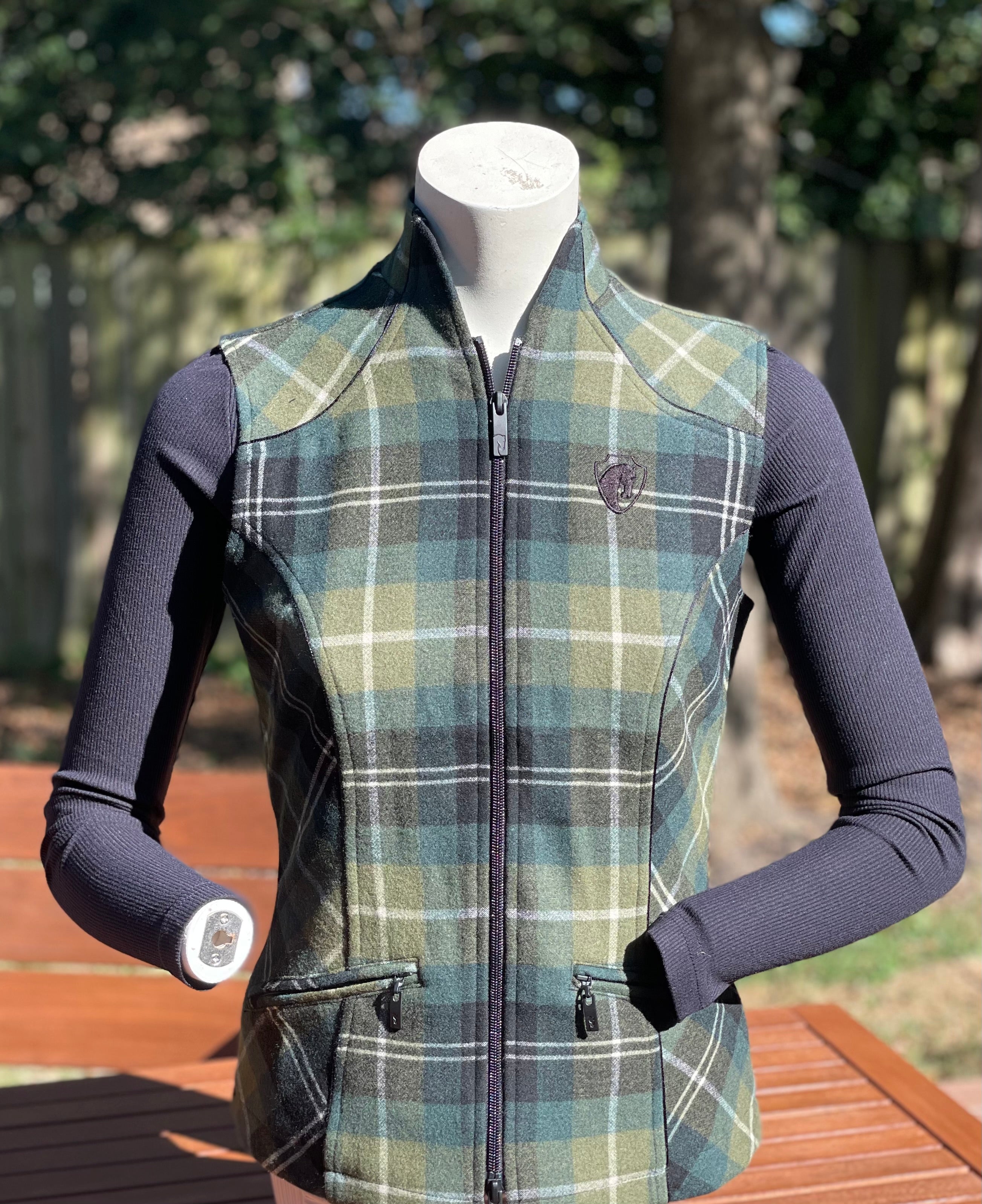 Arista Equestrian Juniper Plaid Vest