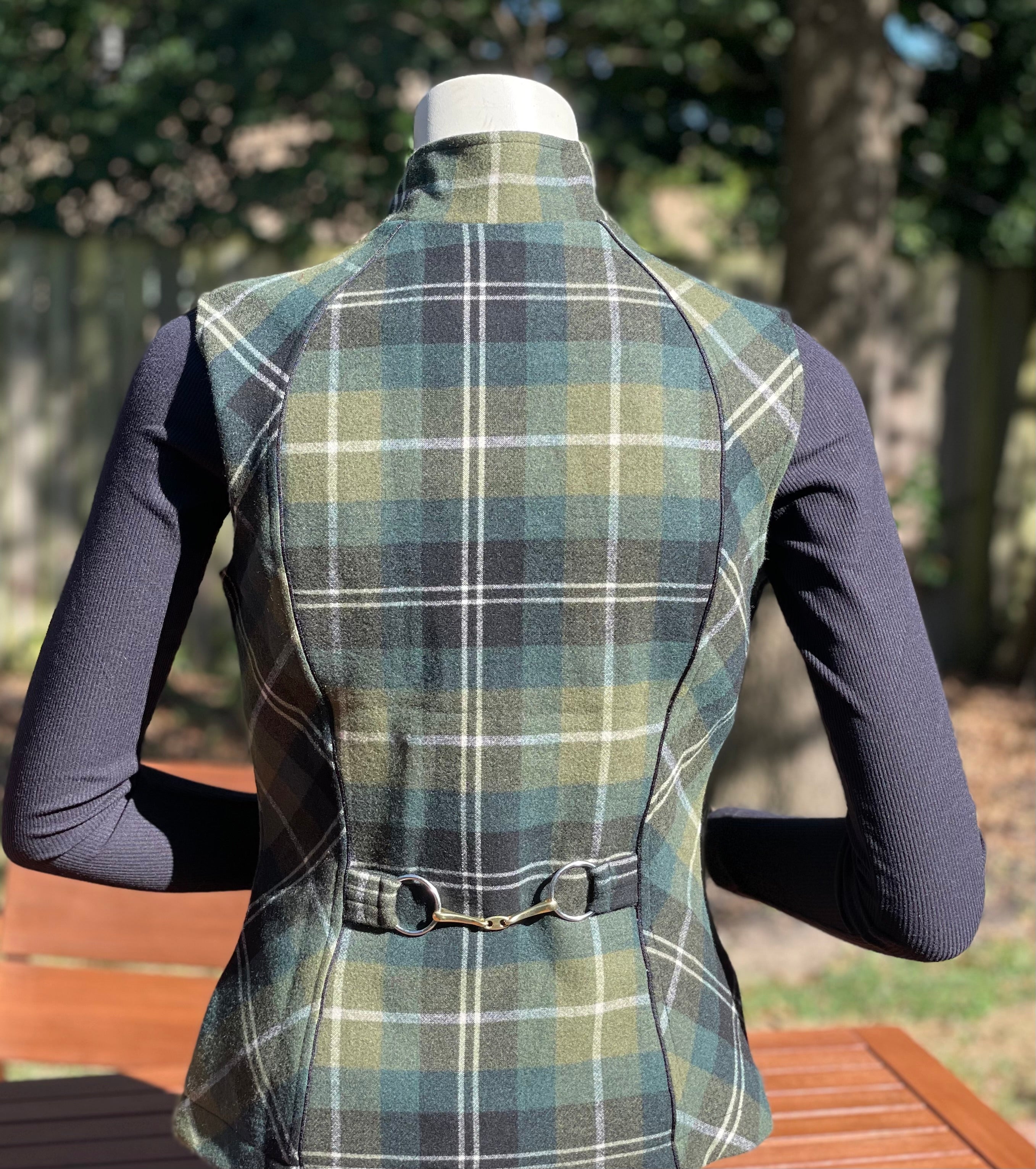 Arista Equestrian Juniper Plaid Vest