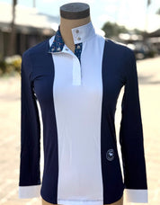 Essex Luna Colorblock Girls Long Sleeve Show Shirt