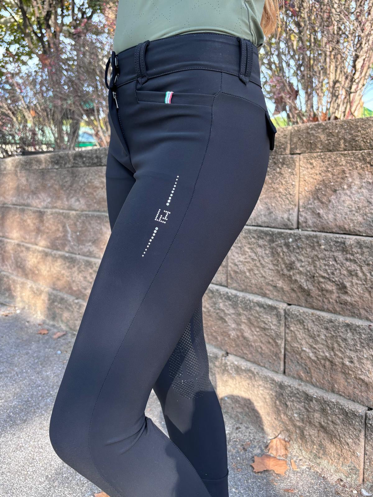 For Horses Poppy Girls Breeches With Crystals