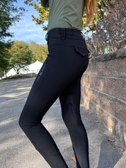 For Horses Poppy Girls Breeches With Crystals