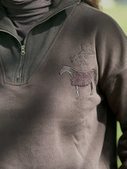 Hannah Childs Charlie Quarter Zip with Embroidery