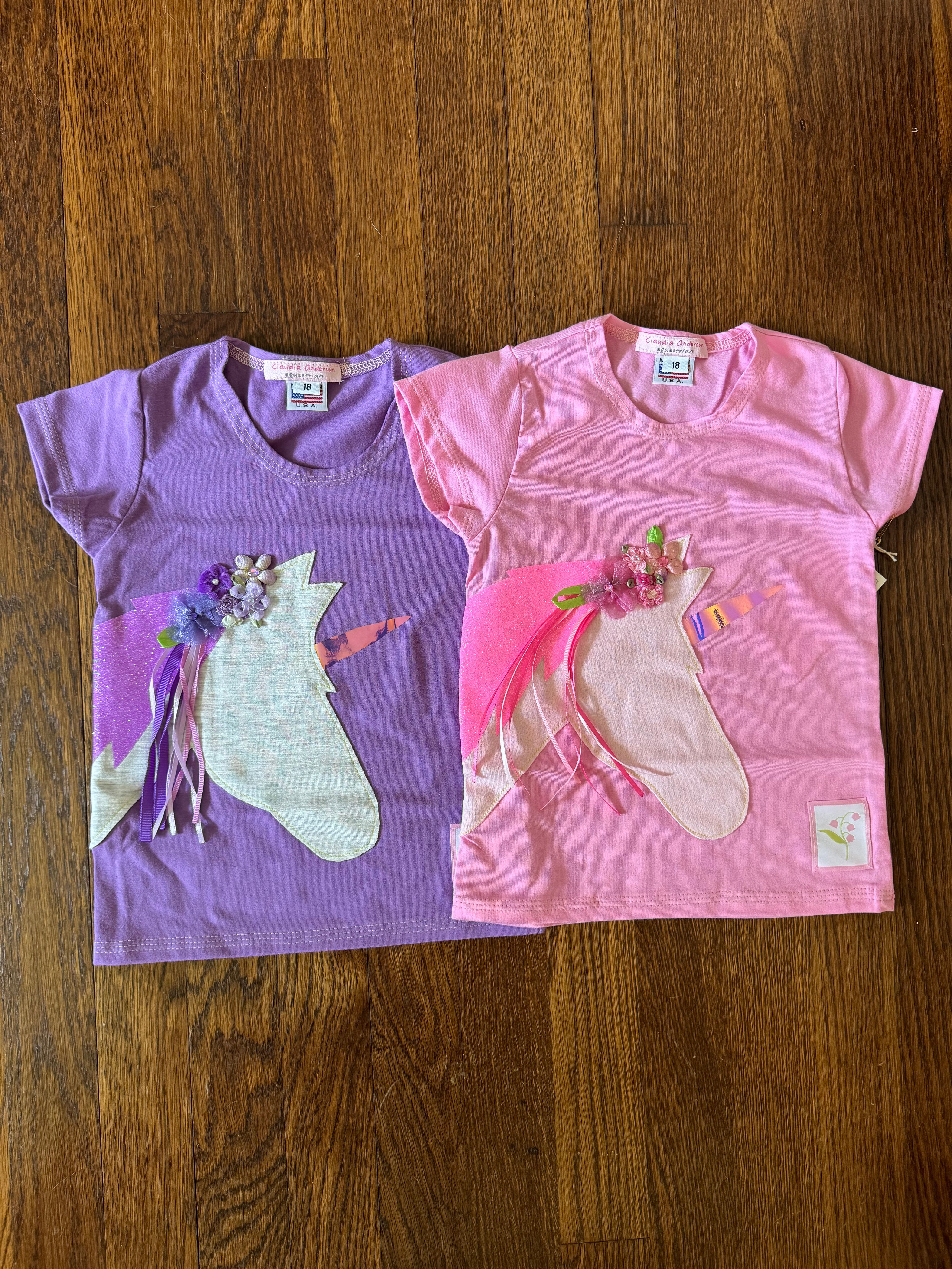 Claudia Anderson Girls Unicorn Tee Shirt