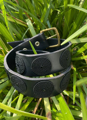 The Kenyan Collection Black Disc Belt