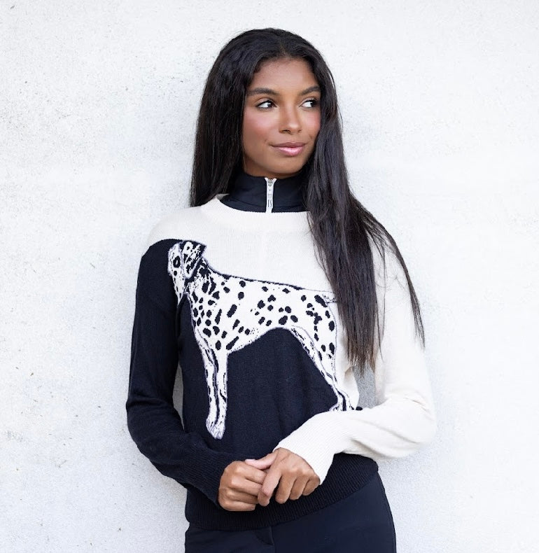 Alashan Dalmatian Cotton Cashmere Sweater