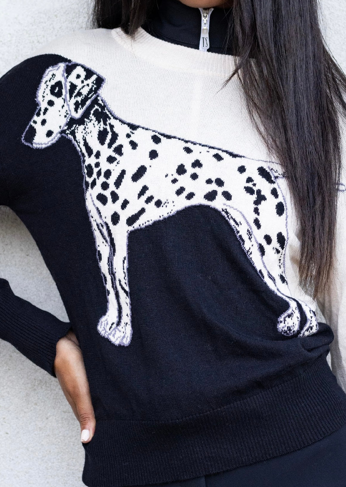 Alashan Dalmatian Cotton Cashmere Sweater