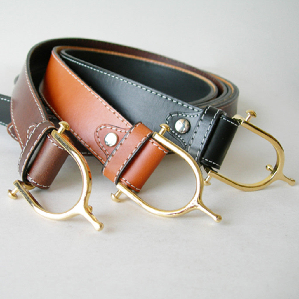LILO Equestrian Spur belt in vintage leather