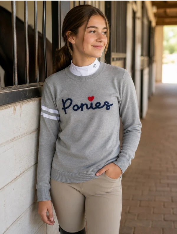 Kathryn Lily Equestrian Ponies Sweater