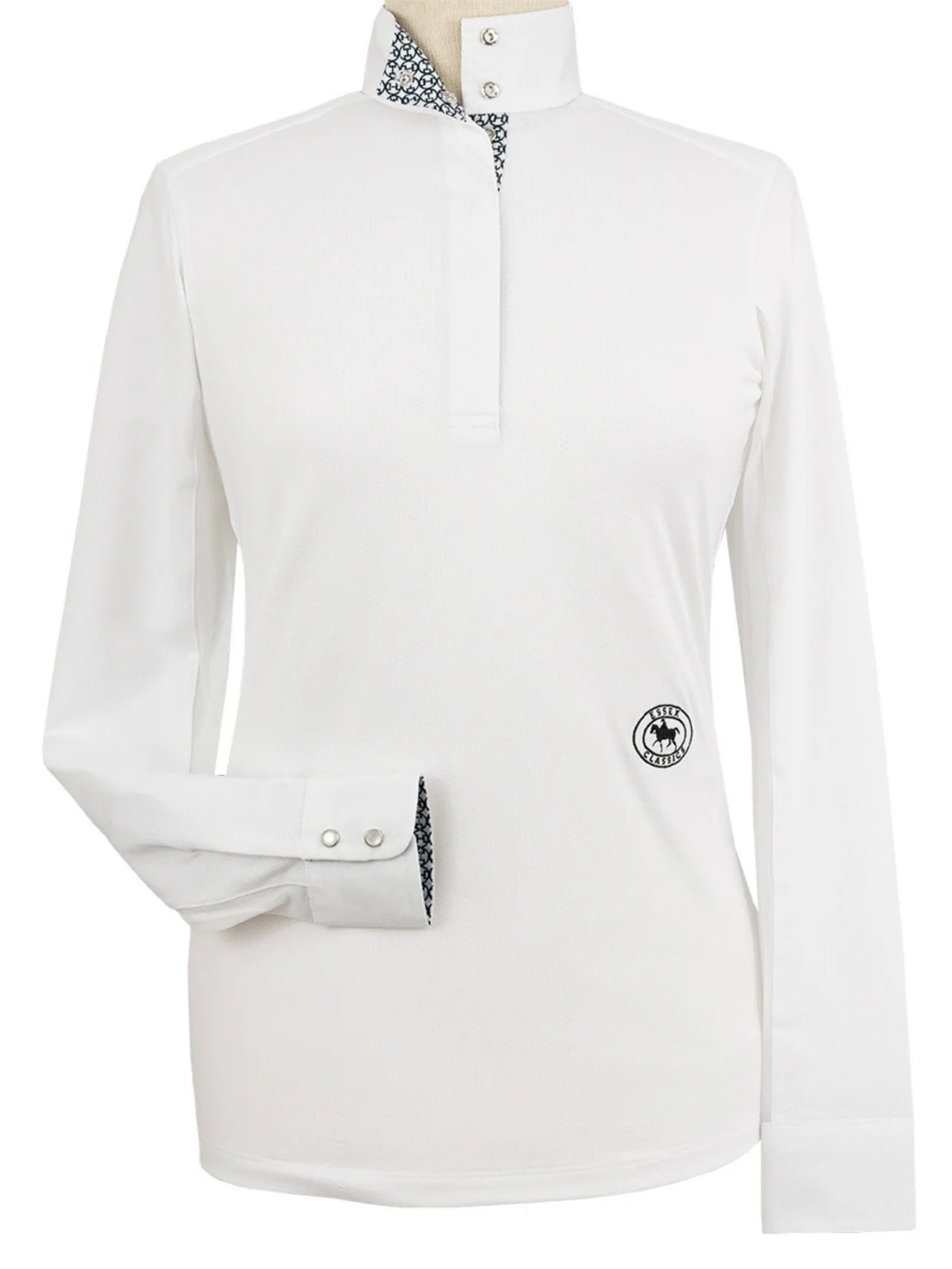 Essex Classics Talent Yarn Long Sleeve Show Shirt with Straight Collar