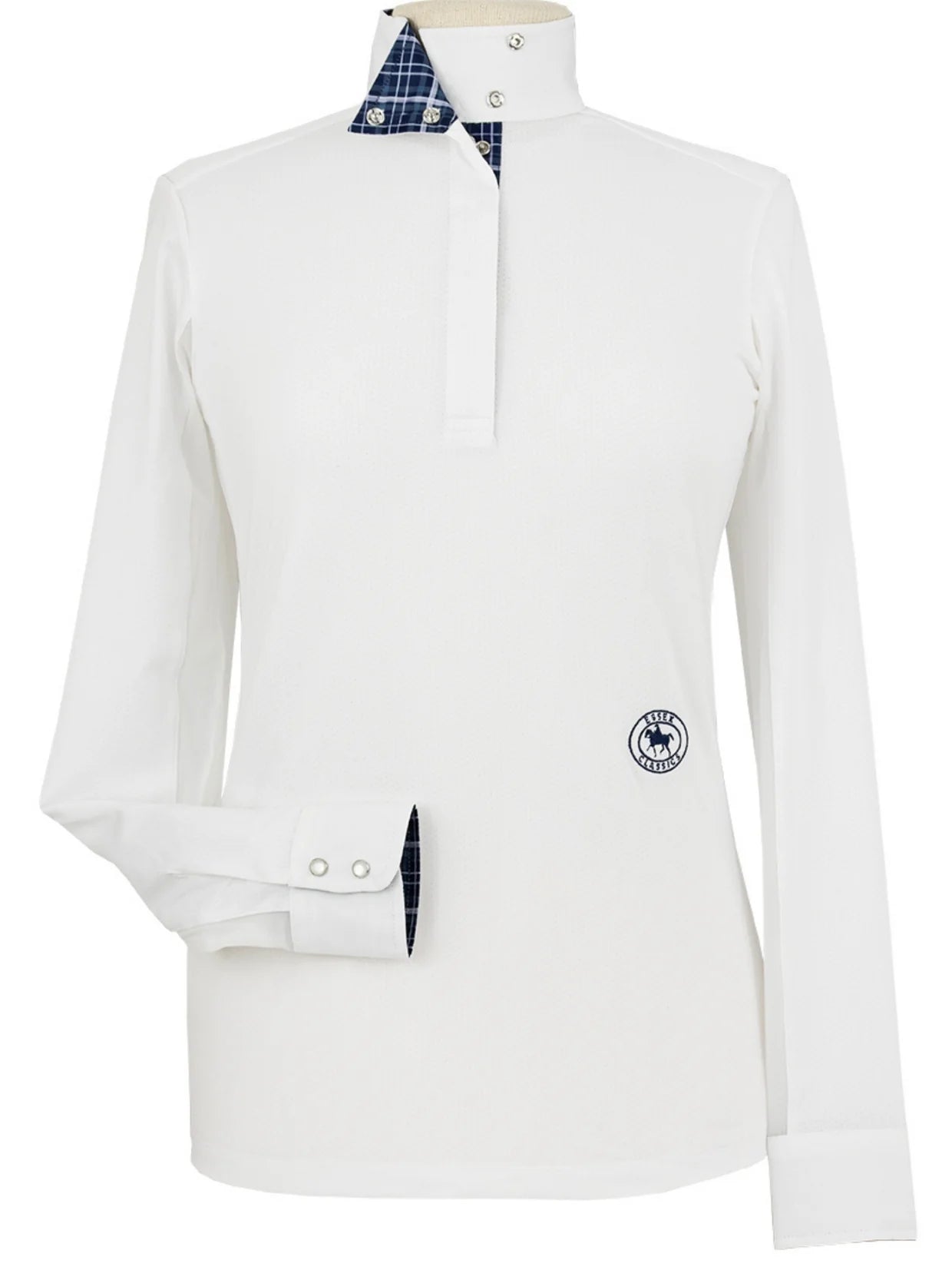 Essex Classics Talent Yarn Long Sleeve Show Shirt with Straight Collar