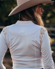 Le Fash Lace Detail Long Sleeve Shirt