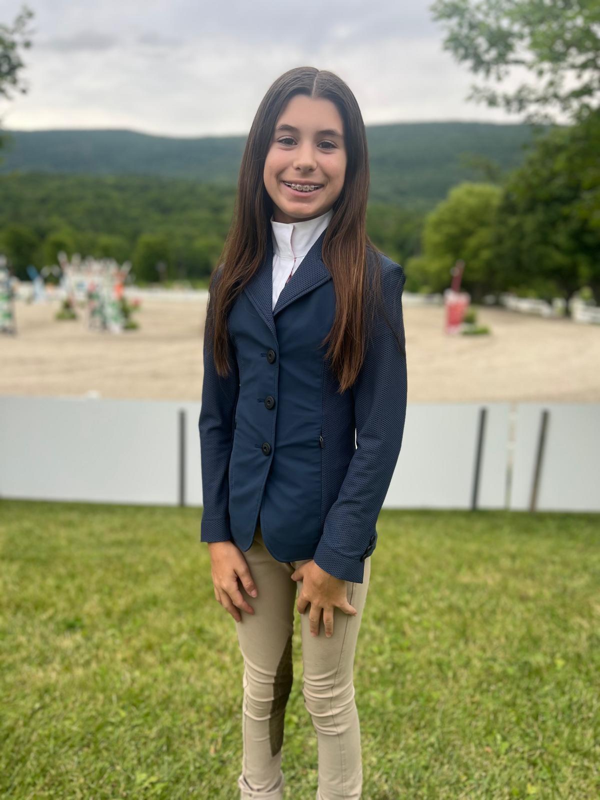 RJ Classics Harmony Junior Girls Mesh Show Coat (slim fit)