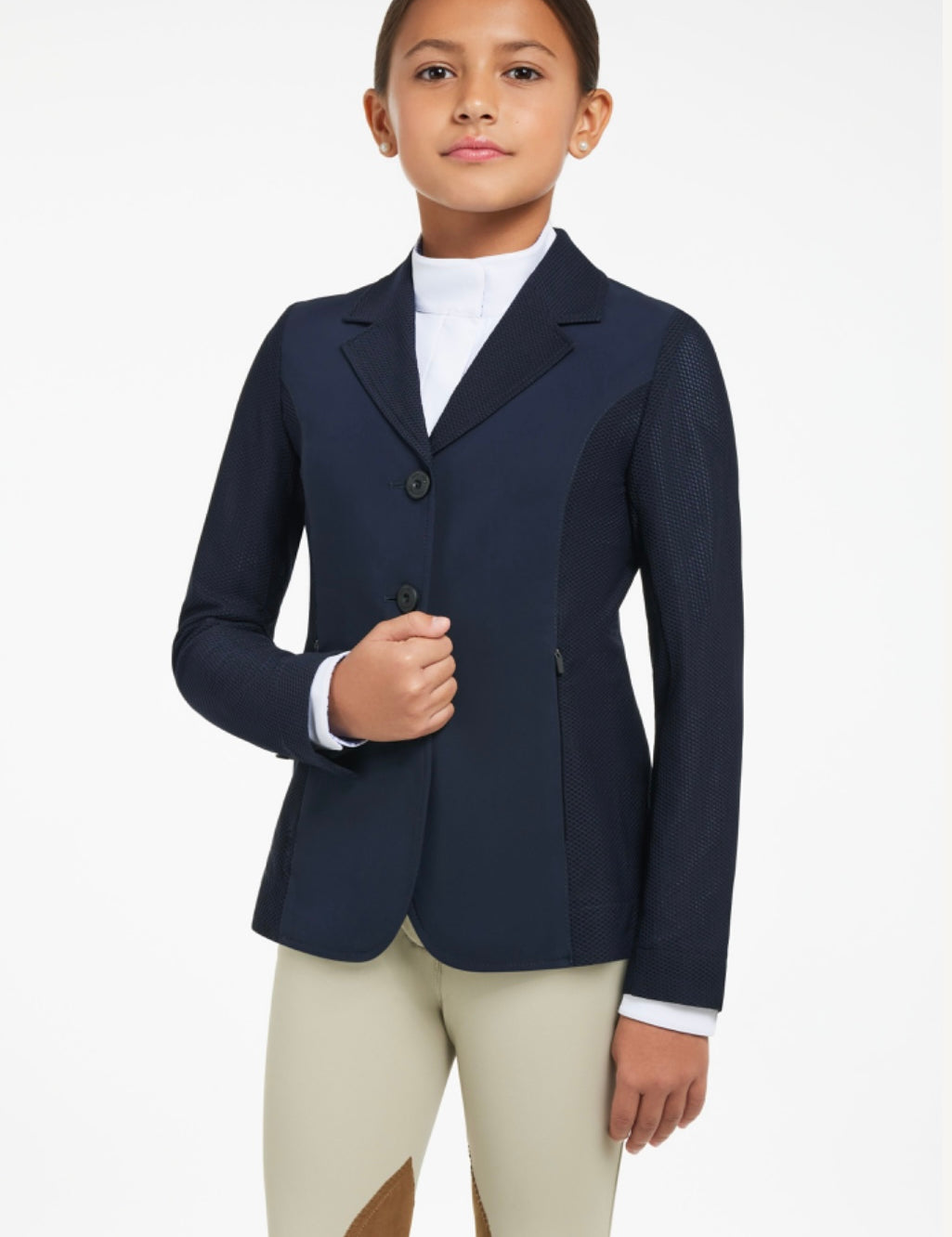 RJ Classics Harmony Junior Girls Mesh Show Coat (slim fit)