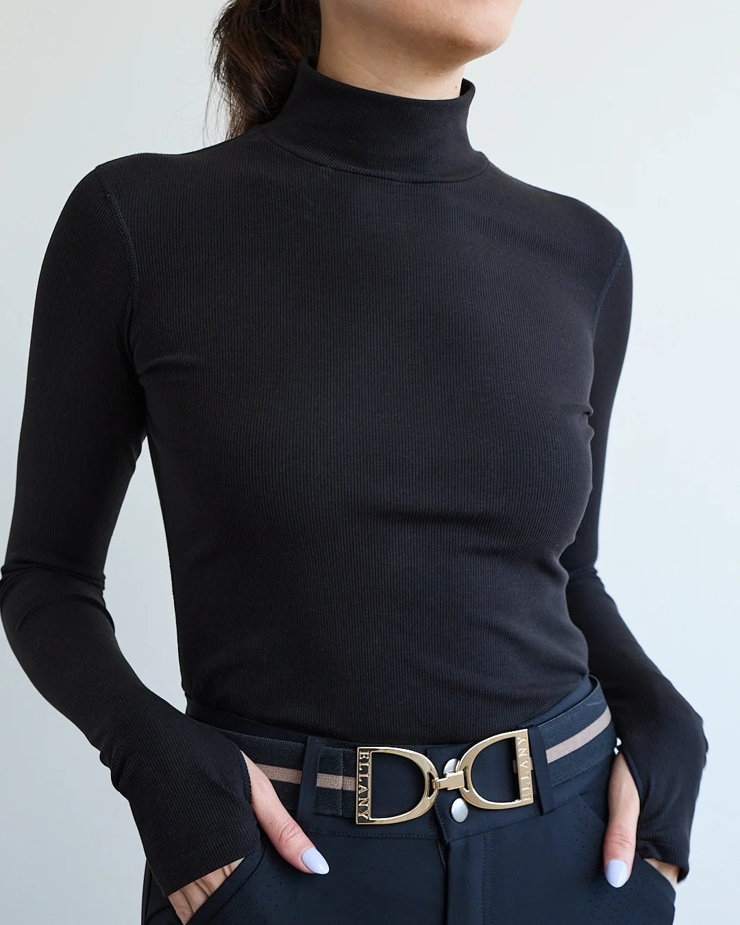 70 Degrees Classic Rib Mock Neck Shirt