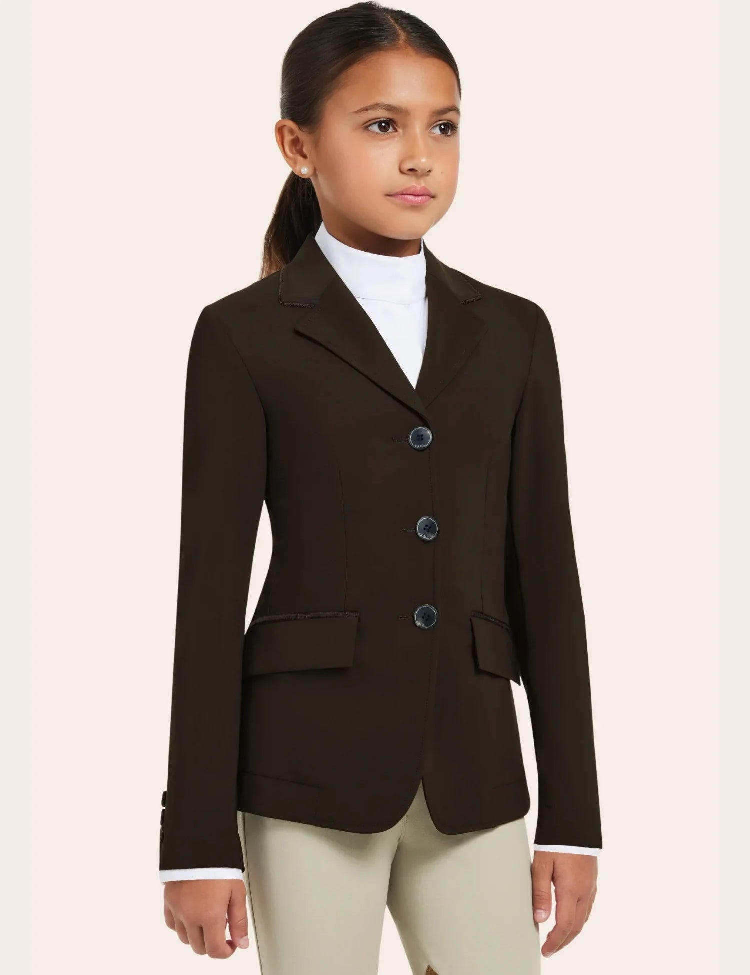 RJ Classics Girls Lightweight Show Coat: Shore with Cuffs