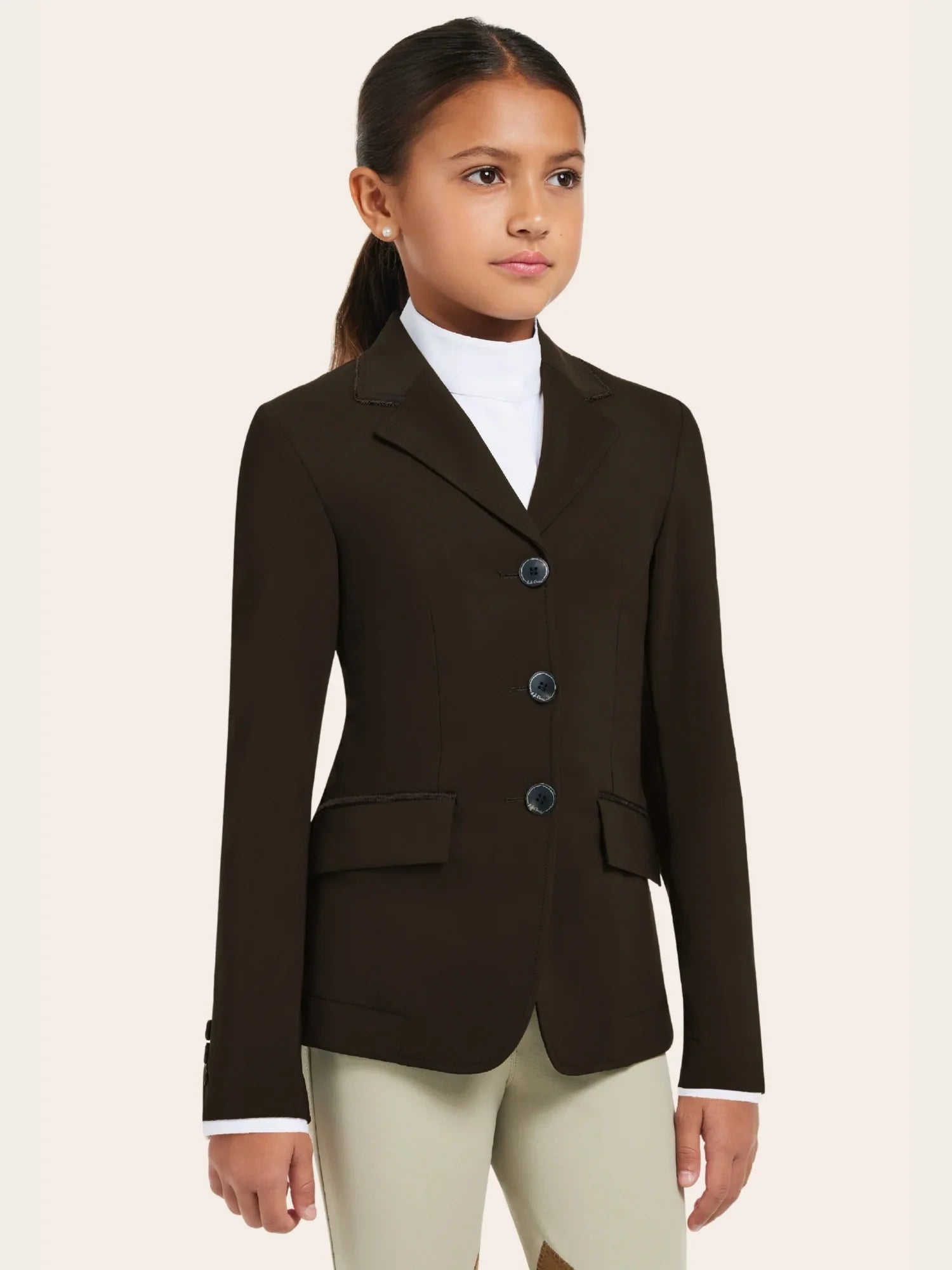 RJ Classics Girls Lightweight Show Coat: Shore with Cuffs