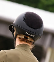 2.0 Miss Shield Shadowmatt with Alcantara Top and Band with 5 Crystals Samshield Helmet