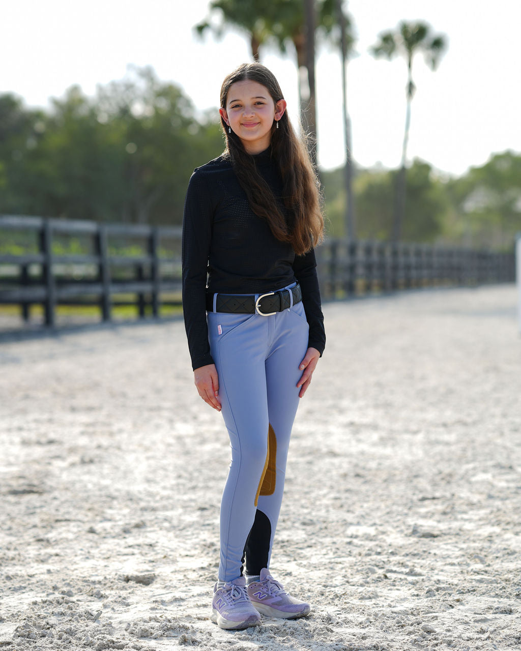 Tailored Sportsman Girls Boot Sock Breeches: Tech Light Fabric