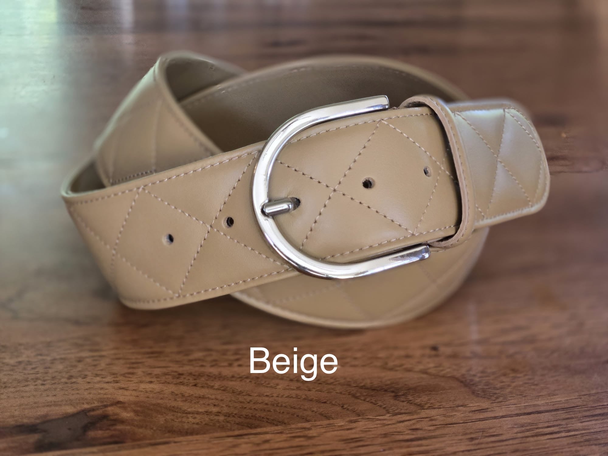 Tailored Sportsman Quilted Leather C Belt