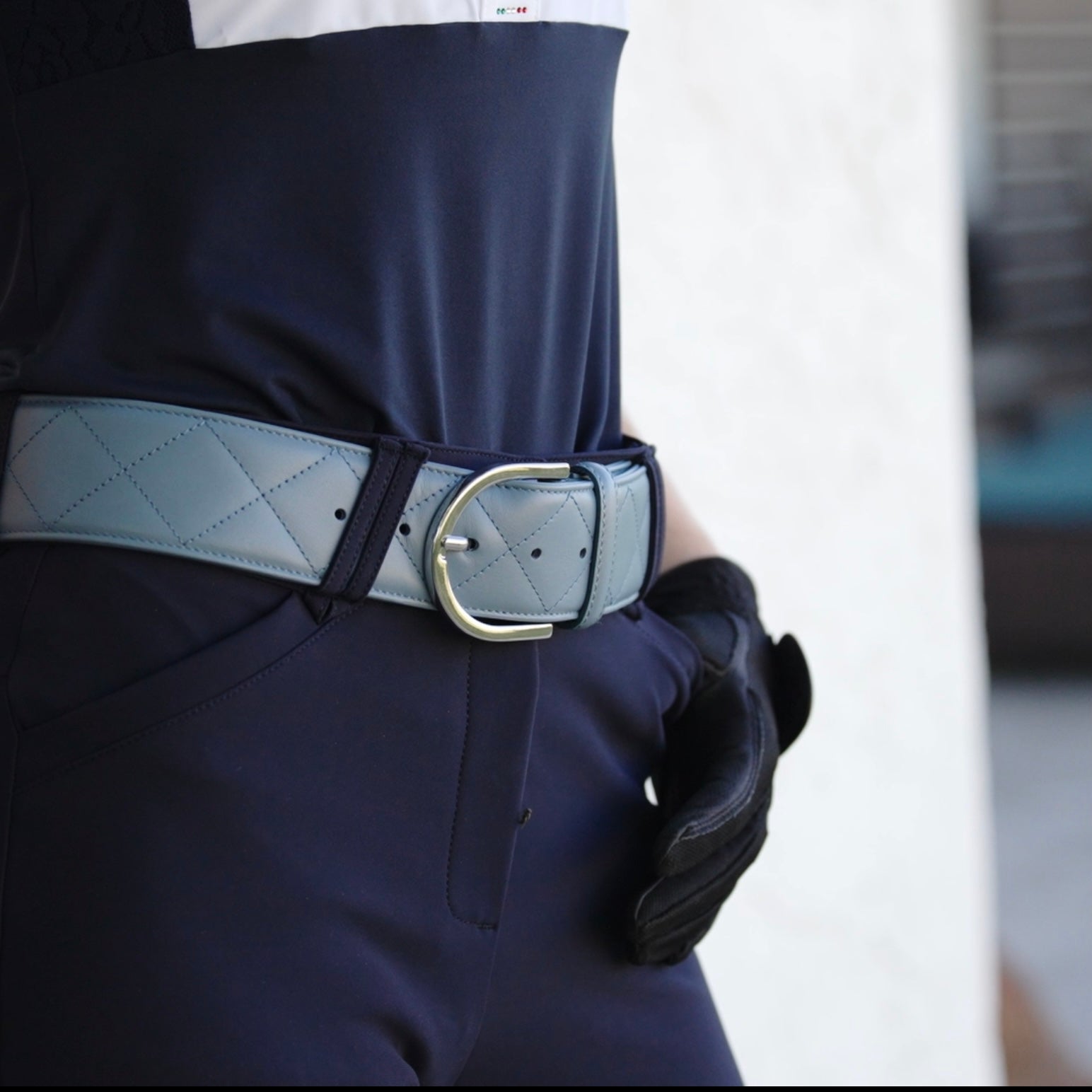 Tailored Sportsman Quilted Leather C Belt