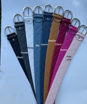 Tailored Sportsman Quilted Leather C Belt