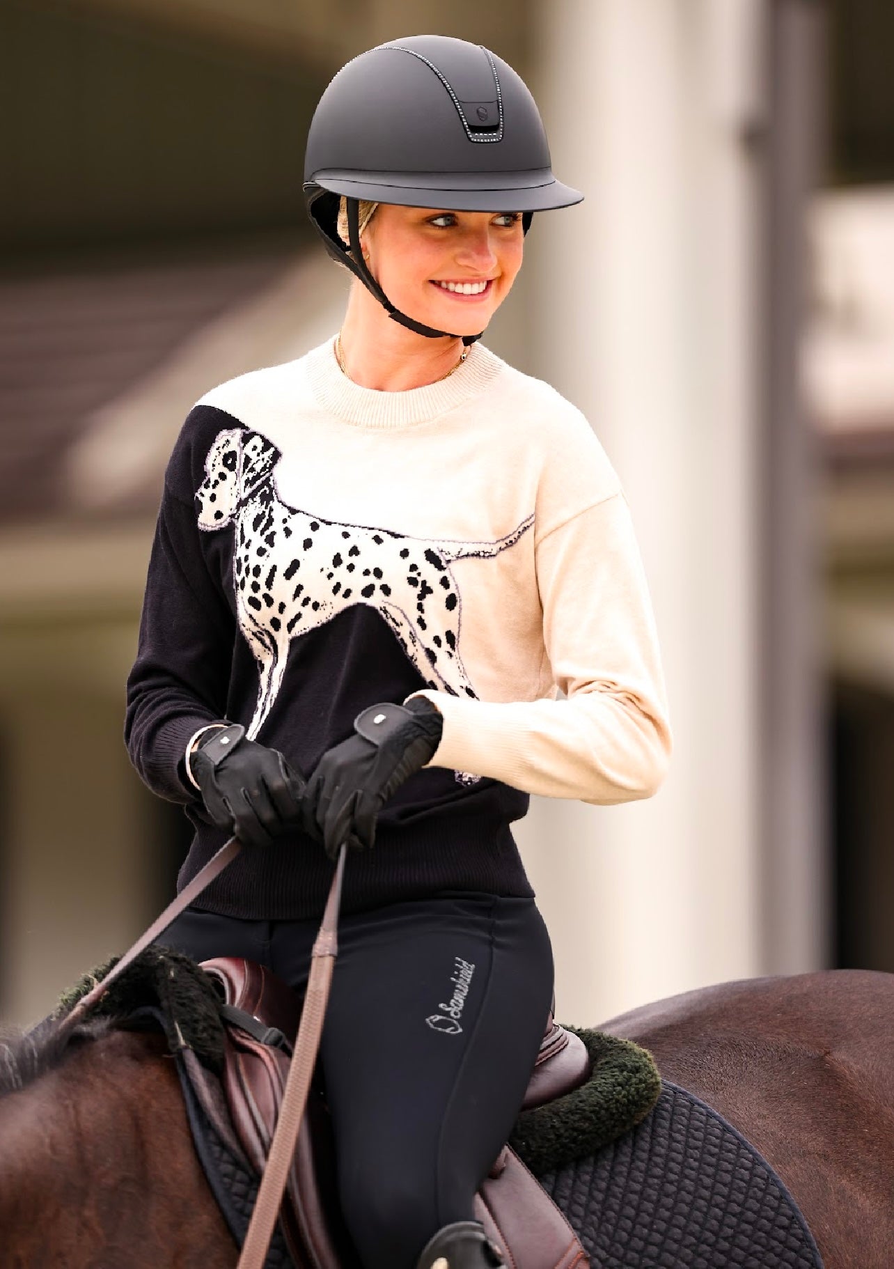 Alashan Dalmatian Cotton Cashmere Sweater