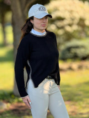 Alashan Kennedy Plaited Trim Cashmere Sweater