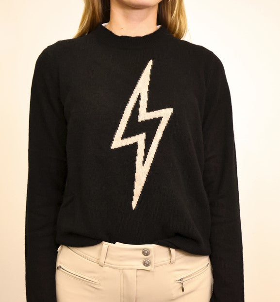 Alashan Cashmere Struck by Lightning Crew Sweater