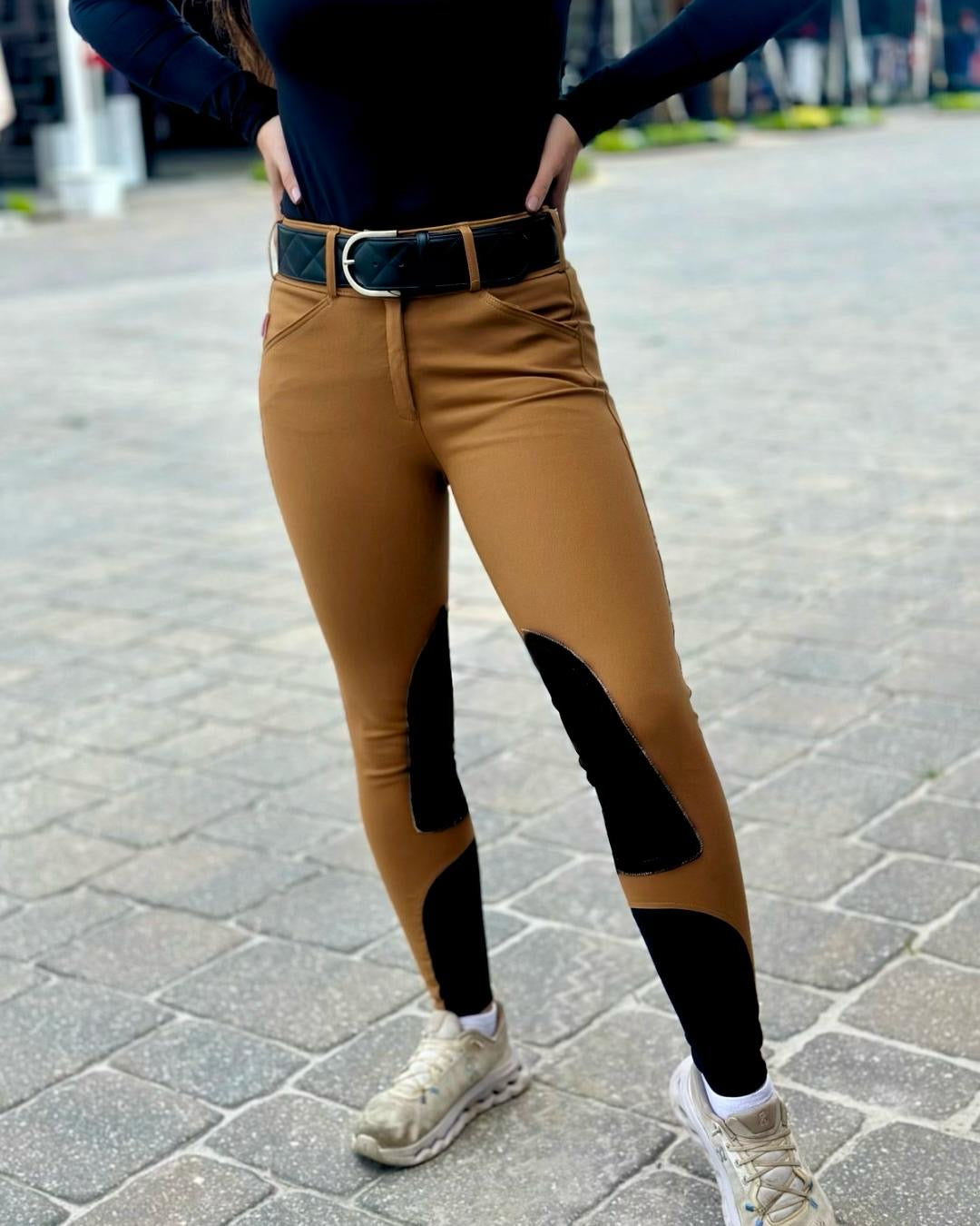 Tailored Sportsman Boot Sock Breeches: Mid Rise, Front Zip Colors Sizes 22-26
