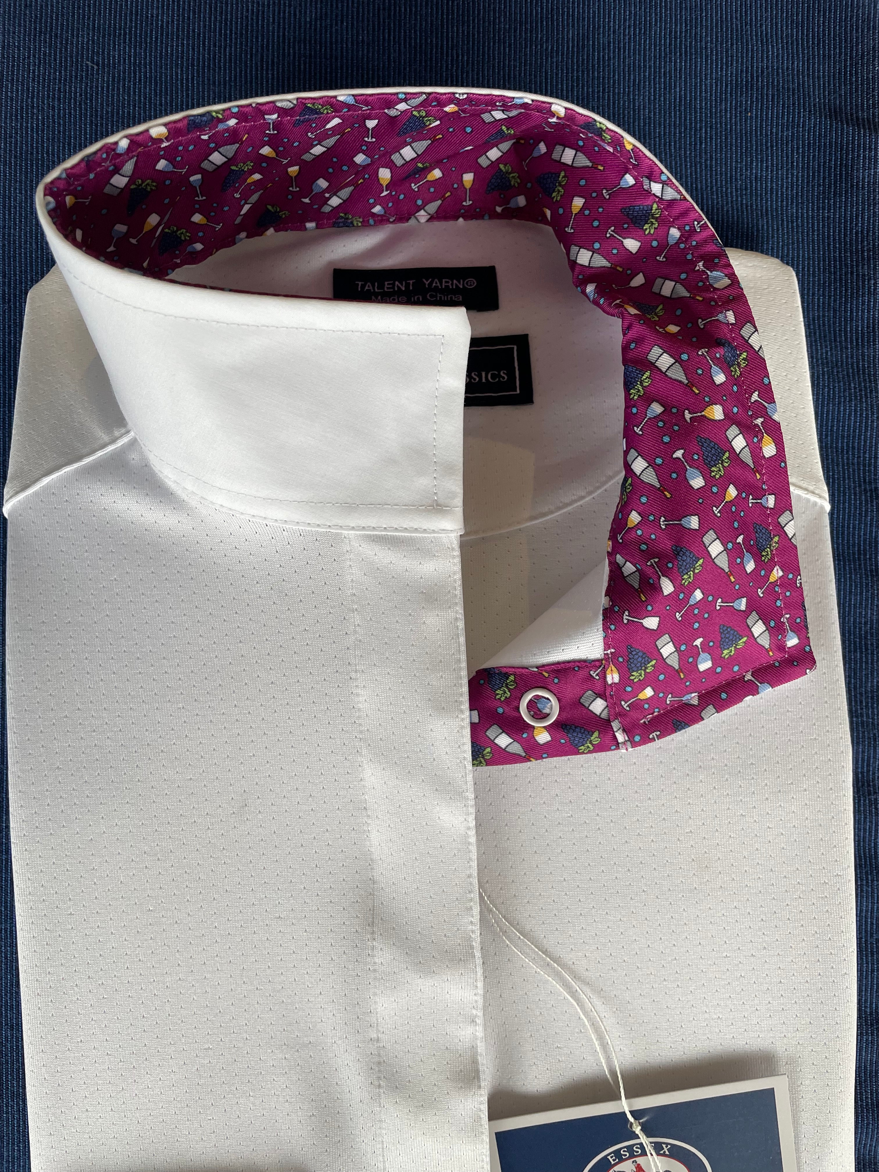 Essex Classics Talent Yarn Long Sleeve Show Shirt with Straight Collar