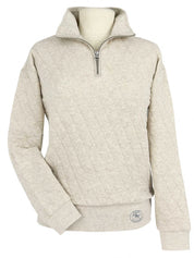 Essex Classics Quilted Quarter Zip Sweater