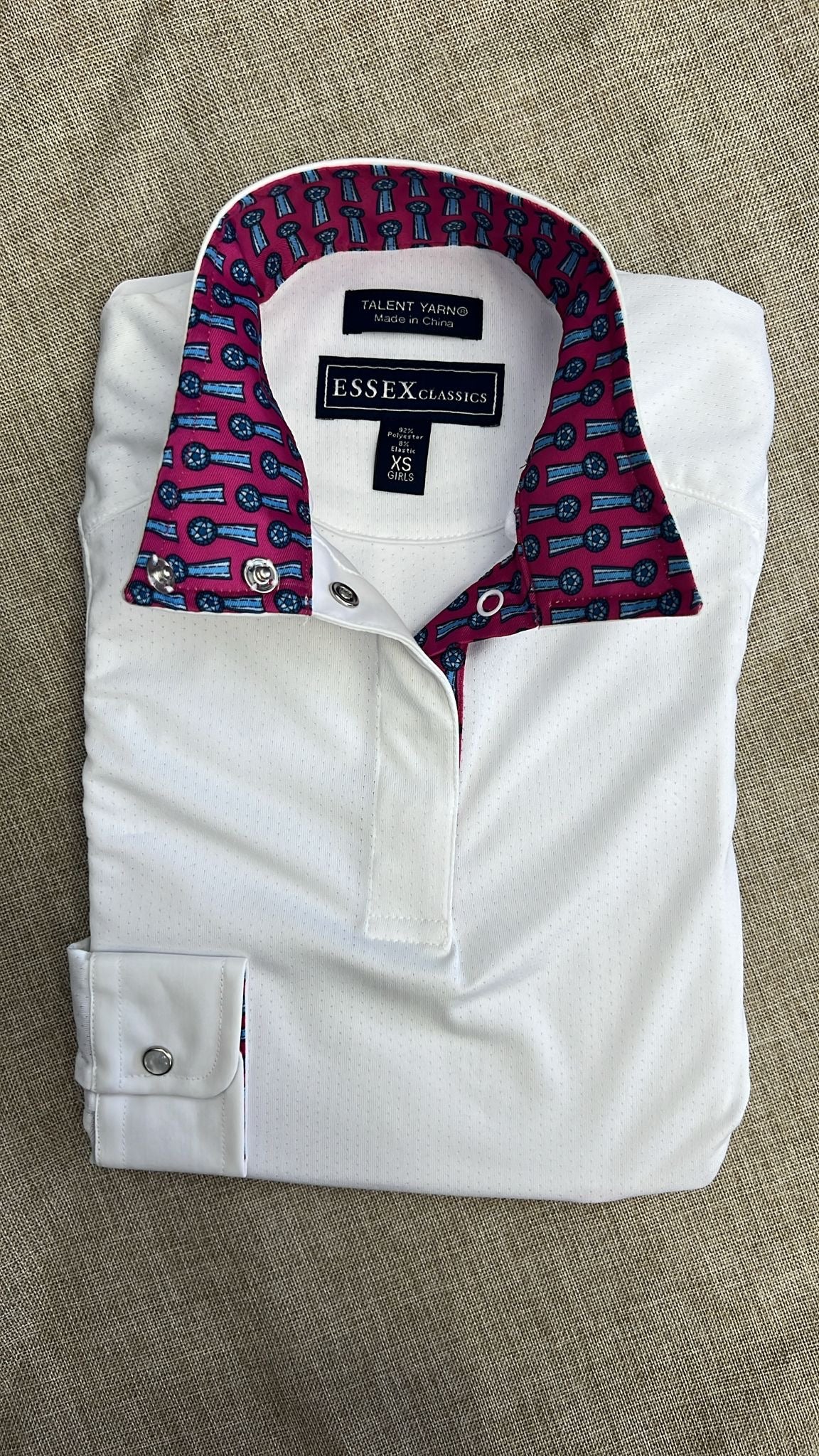 Essex Classics Talent Yarn Long Sleeve Show Shirt: Girls