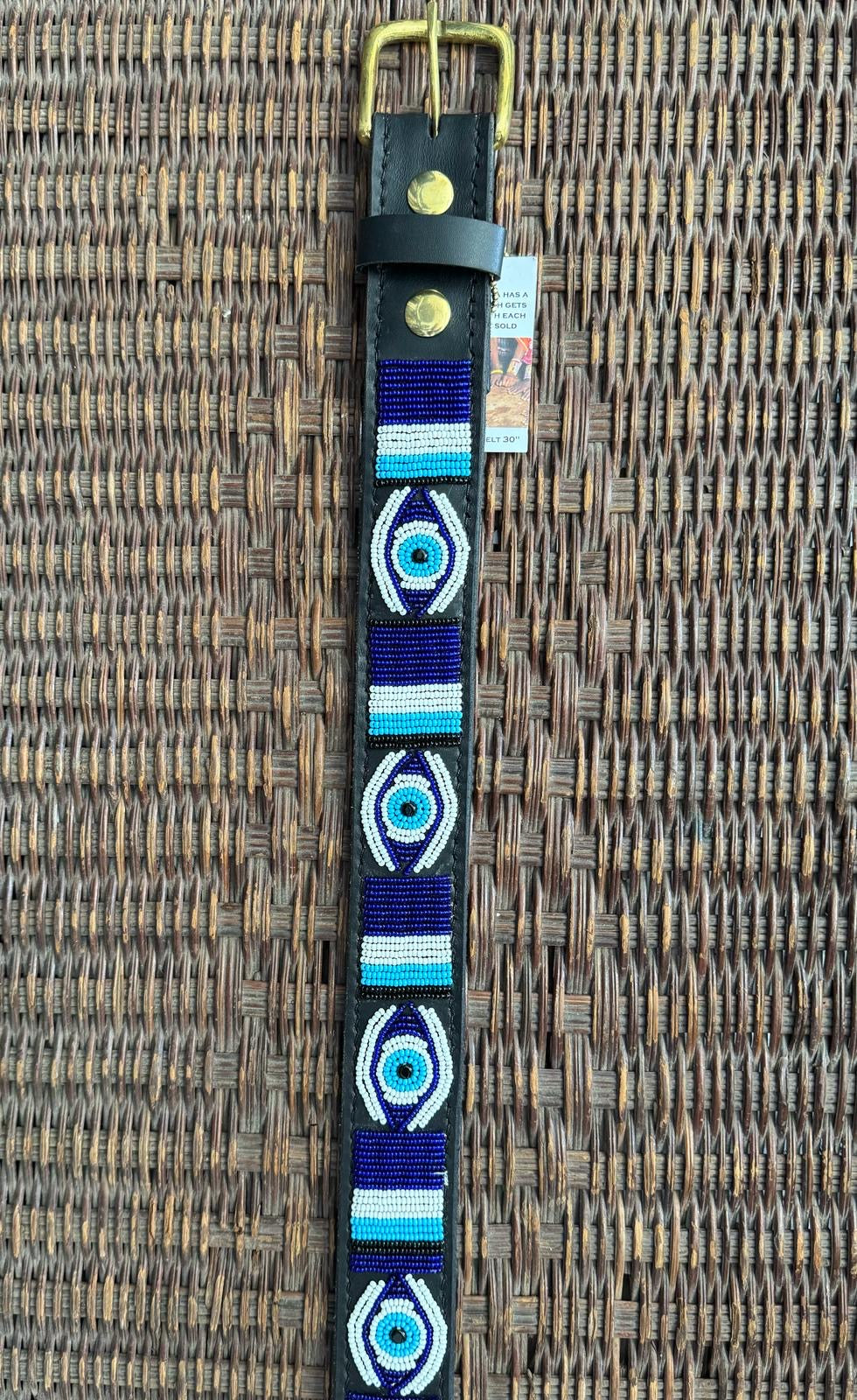 The Kenyan Collection Evil Eye Beaded Belt