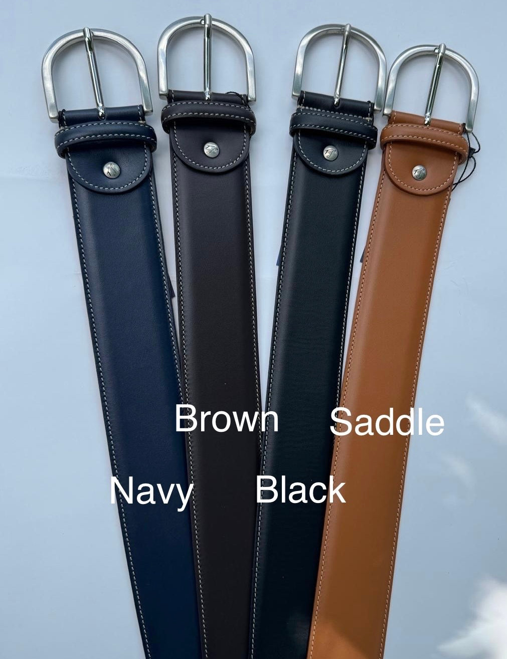 Tailored Sportsman Contrast Stitch Belt