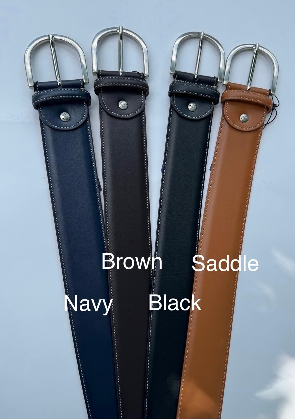 Tailored Sportsman Contrast Stitch Belt