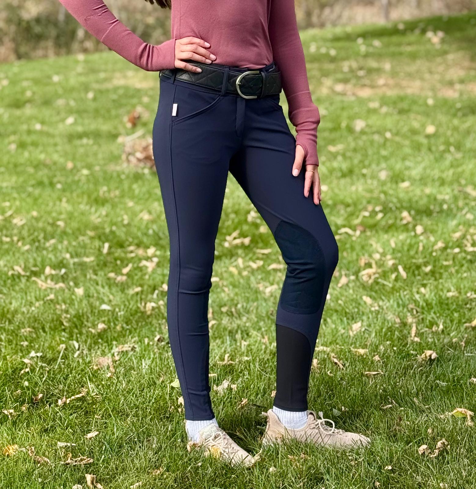 Tailored Sportsman Girls Boot Sock Breeches: Tech Light Fabric